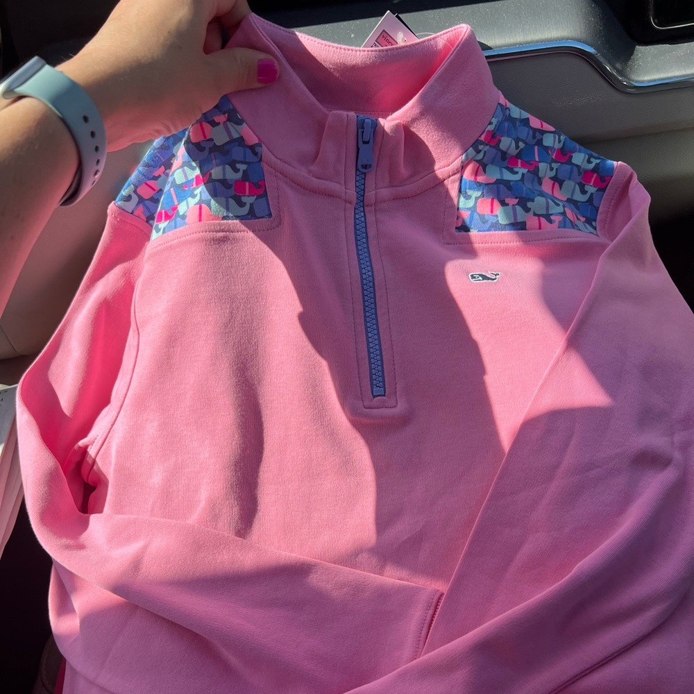 Vineyard Vines Girls 1/4 Zip Sweatshirt
